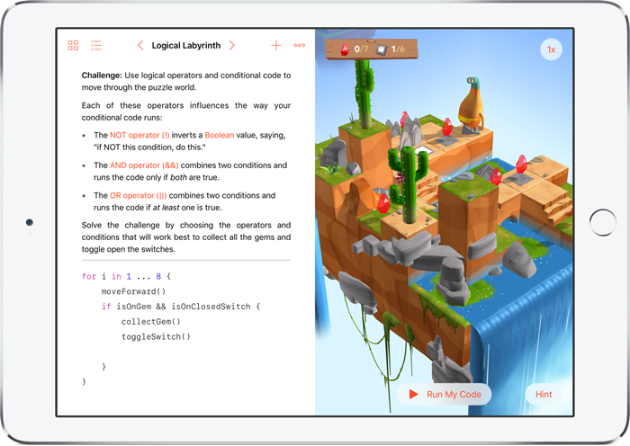 Swift Playgrounds per iPad: La nuova integrazione