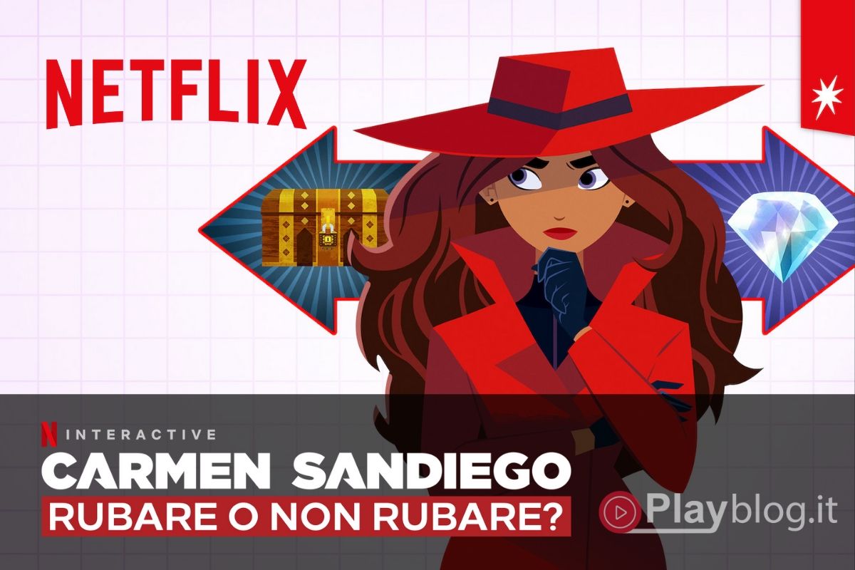 Disponibile il nuovo gioco interattivo di Carmen Sandiego Rubare o non rubare su Netflix