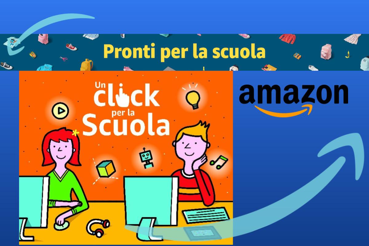 Amazon.it lancia da oggi la seconda edizione di Un click per la Scuola
