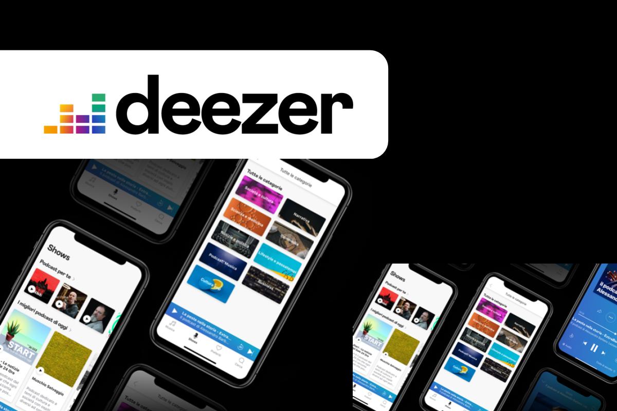 Deezer lancia “Shows”: i podcast disponibili anche in Italia e in altri 50 paesi