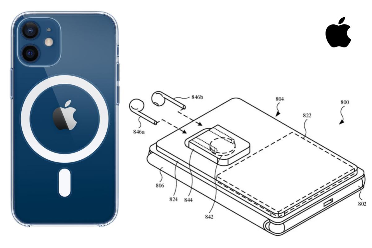 Il brevetto Apple mostra una custodia MagSafe che può caricare iPhone e AirPods insieme