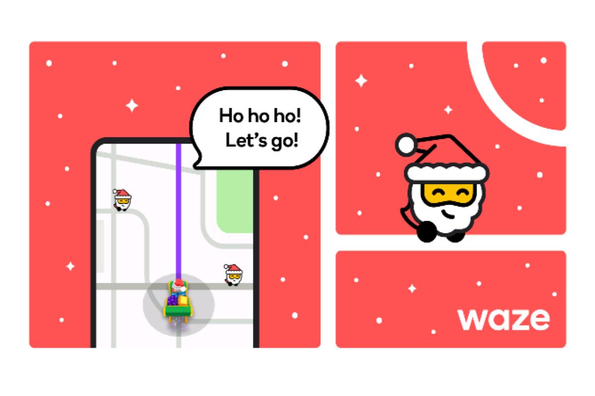 Il nuovo tema natalizio di Waze porta allegria agli spostamenti