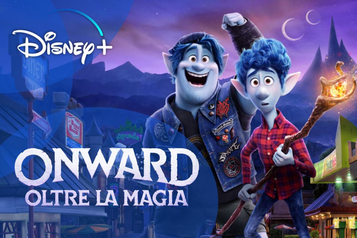 Onward Oltre la Magia è un film animato del 2020 prodotto da Pixar Animation Studios che arriva in streaming su Disney+.