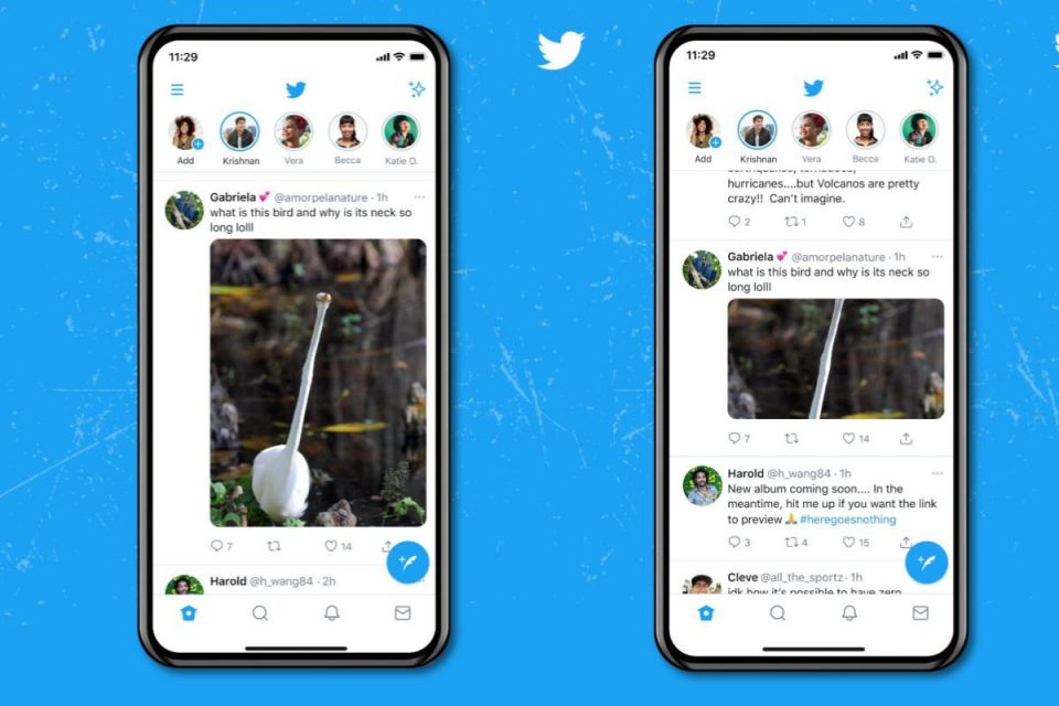 Twitter lancia anteprime di immagini più grandi sui dispositivi mobili