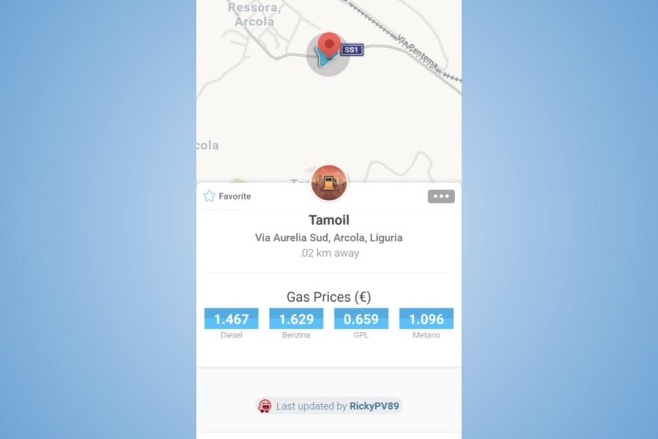 La Community di Waze aggiorna in tempo reale il prezzo del carburante nelle stazioni di servizio italiane