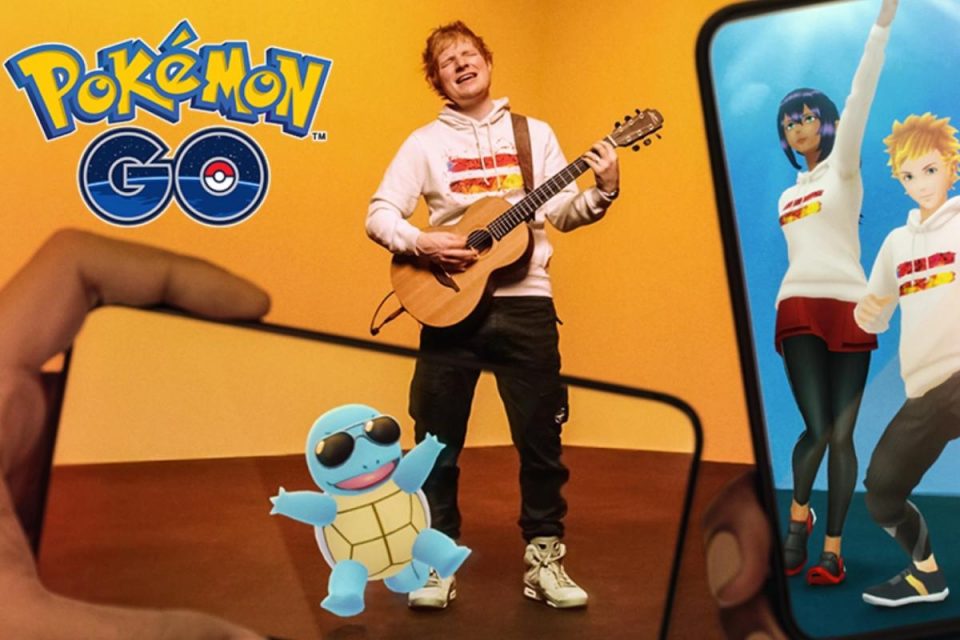 Pokémon Go si unisce al metaverse con Ed Sheeran che riporta Squirtle con gli occhiali da sole