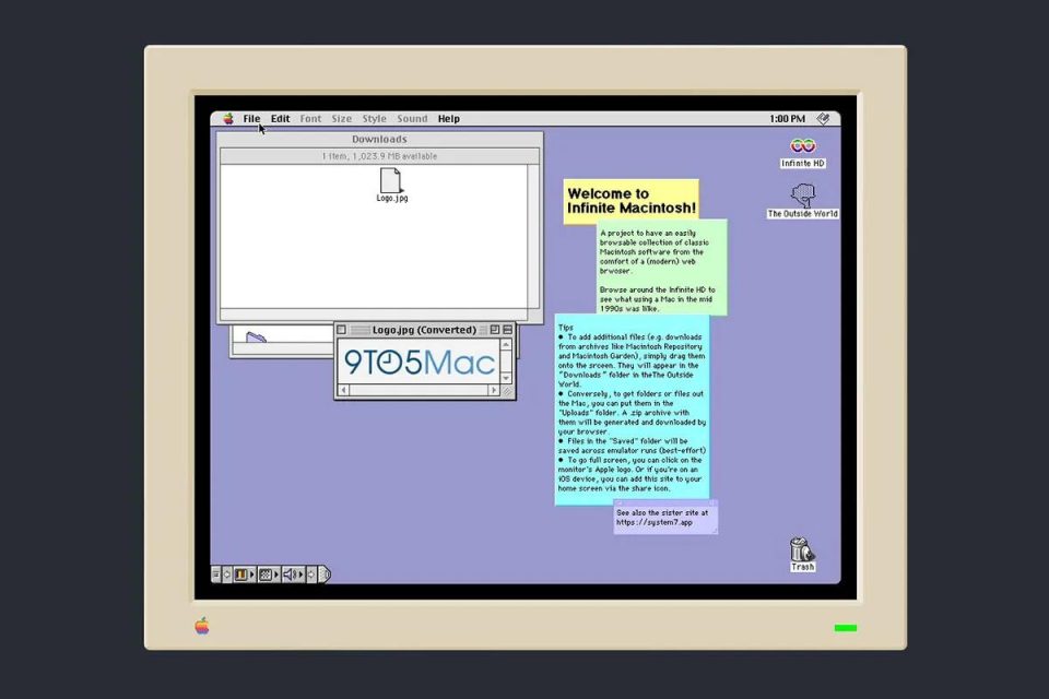 Gli emulatori Mac per System 7 e Mac OS 8 funzionano nel browser su Mac