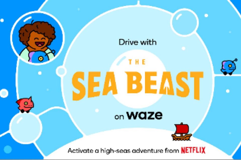 Il nuovo film d’animazione di Netflix “Il mostro dei mari” sbarca su Waze