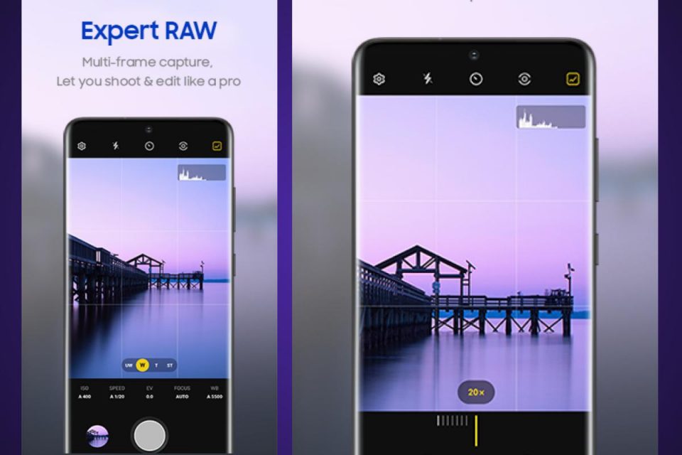 L'App Ufficiale Expert RAW ora anche per Samsung Galaxy Note 20 Ultra e S20 Ultra